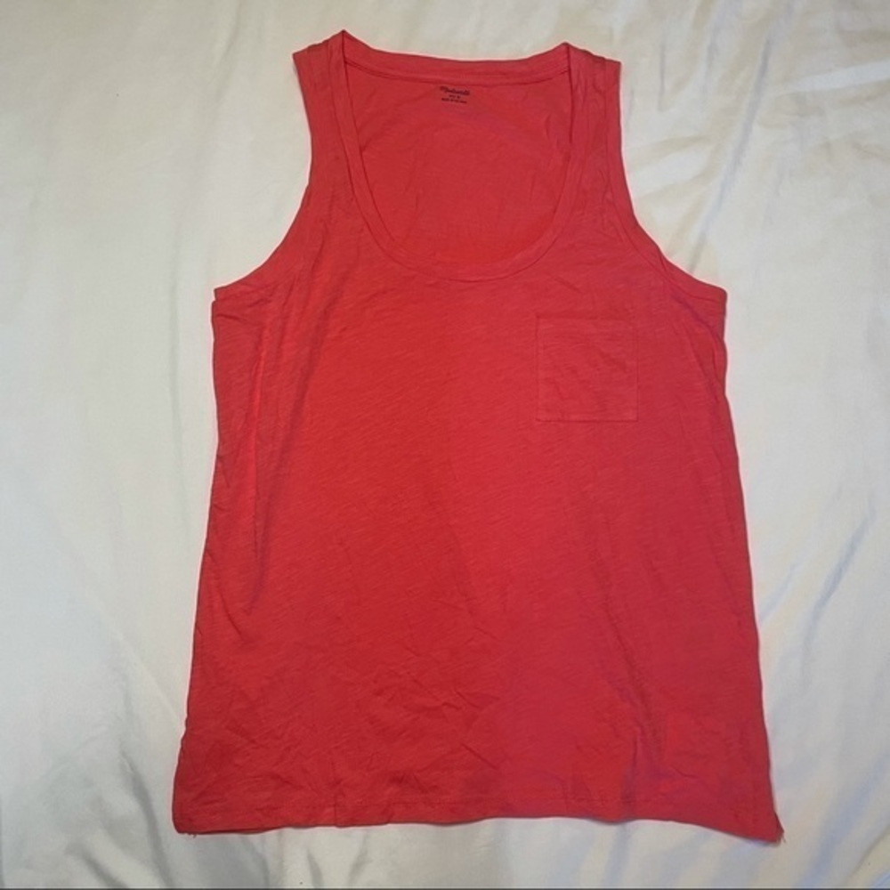 Madewell tank top front pocket small new with tags